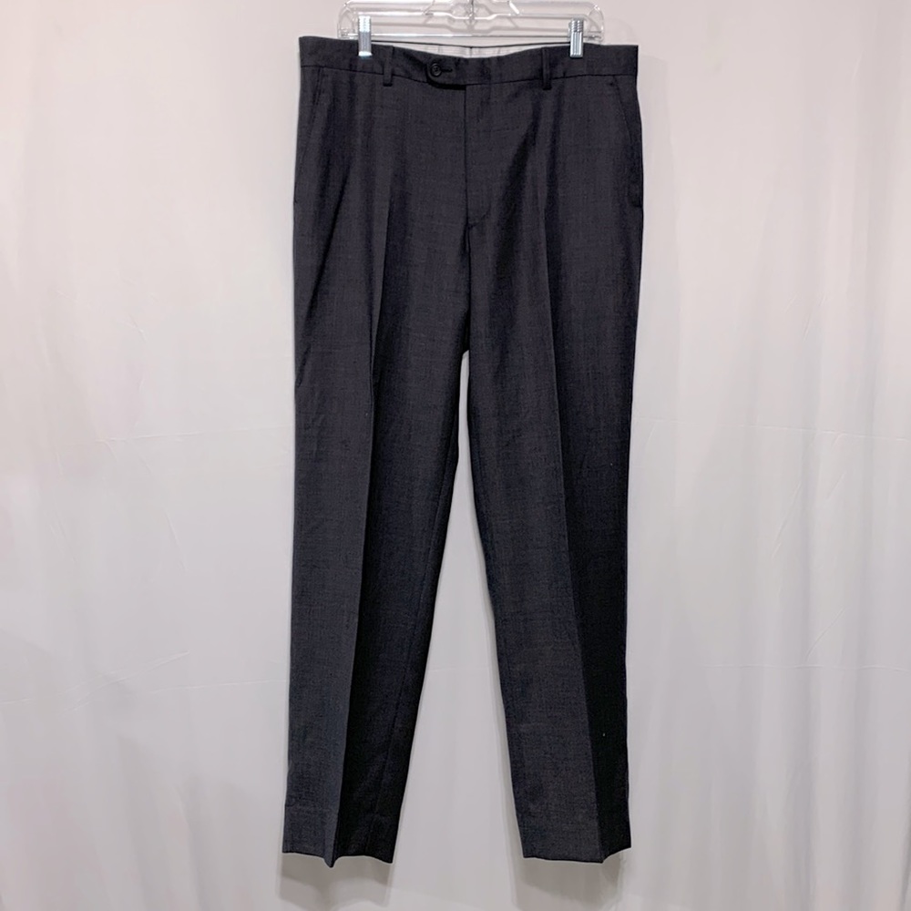 LINEA Naturale Luxe wool dress slacks pockets button/zip fly men’s size 35